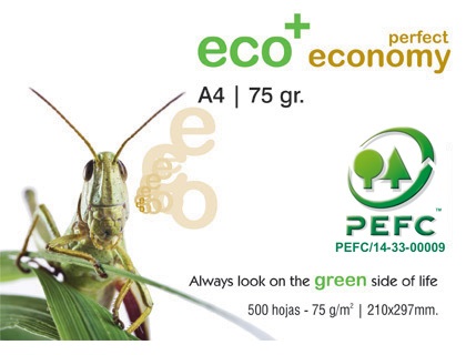 RAMETTE DE PAPIER A4 75 GRS ECO + PERFECT ECONOMY PEFC GRILLON